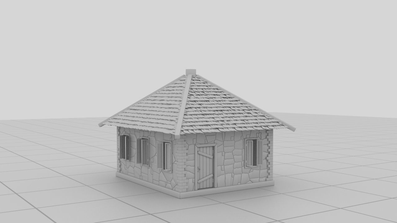 Small Strange Castle 3D model_8