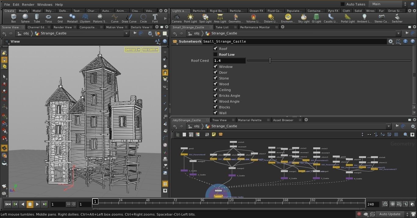 Small Strange Castle 3D model_3