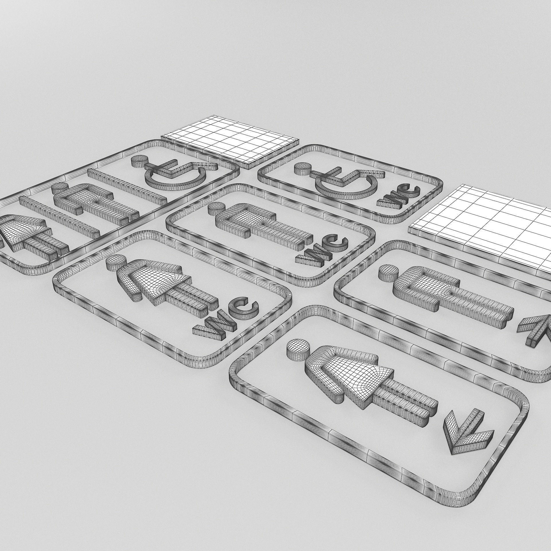 Toilet Symbol 3D model_6