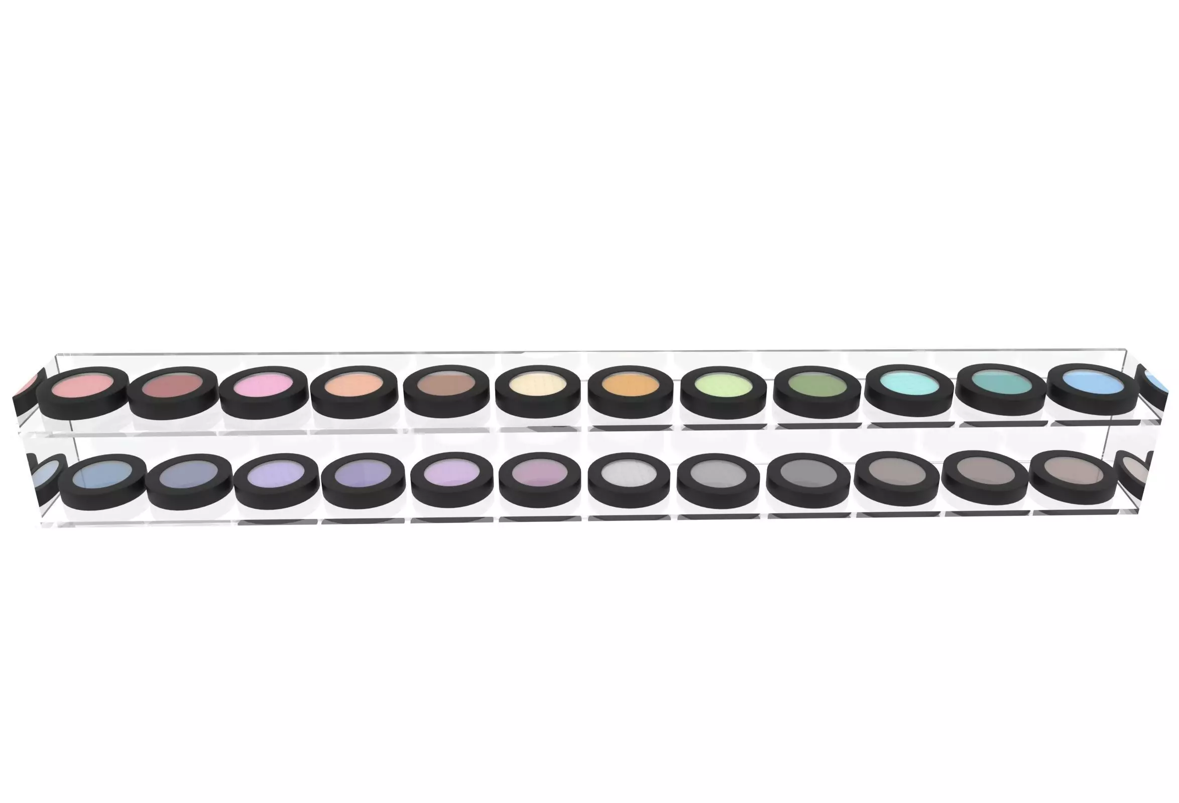 Eye shadow set case eyeshadow showcase cosmetic display case 3D model