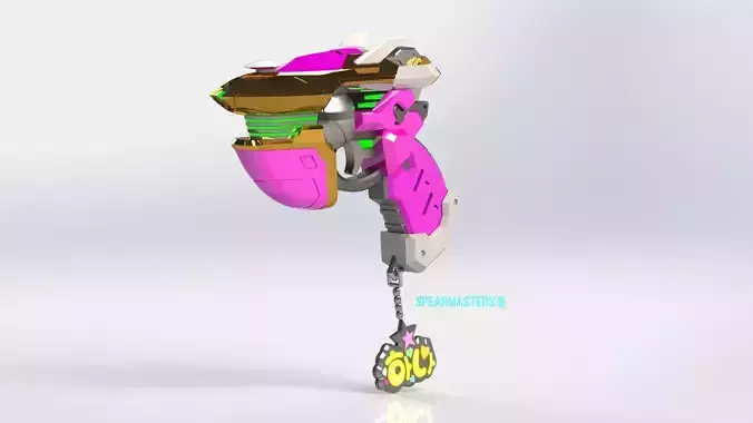 Overwatch Dva  academy 3d model separate for printing