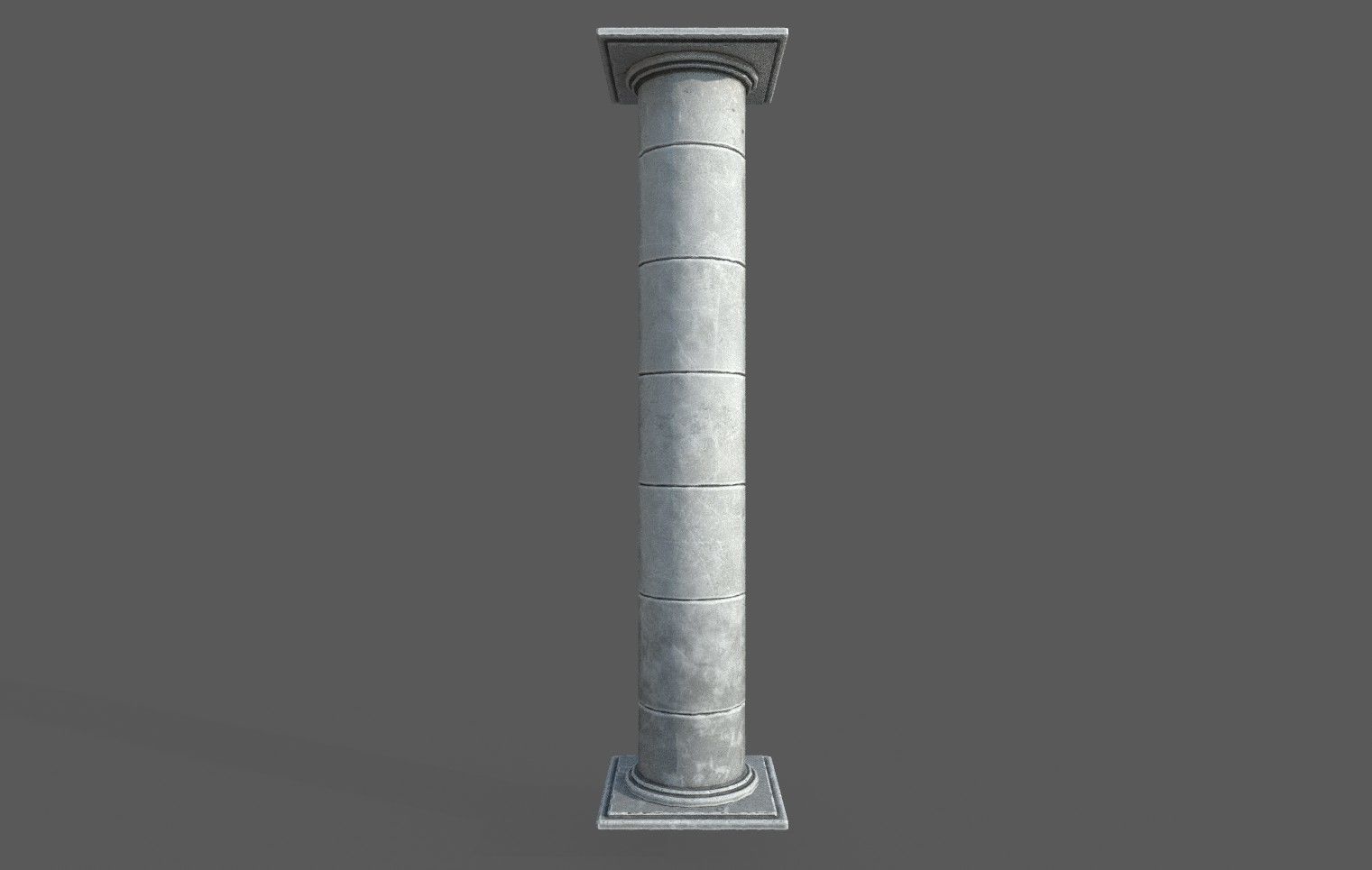 2 Roman Columns Low-poly 3D model_15