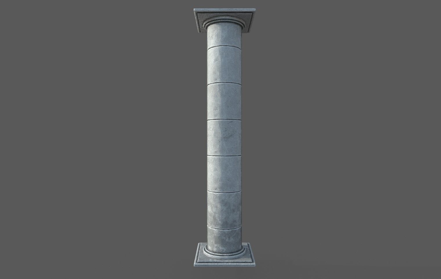 2 Roman Columns Low-poly 3D model_12