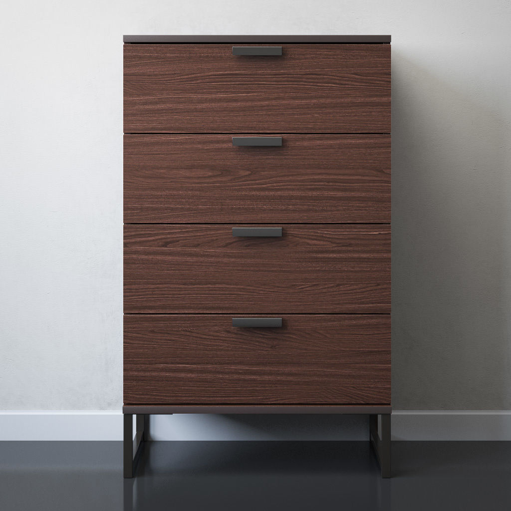TRYSIL 4-drawer chest 3D model_4