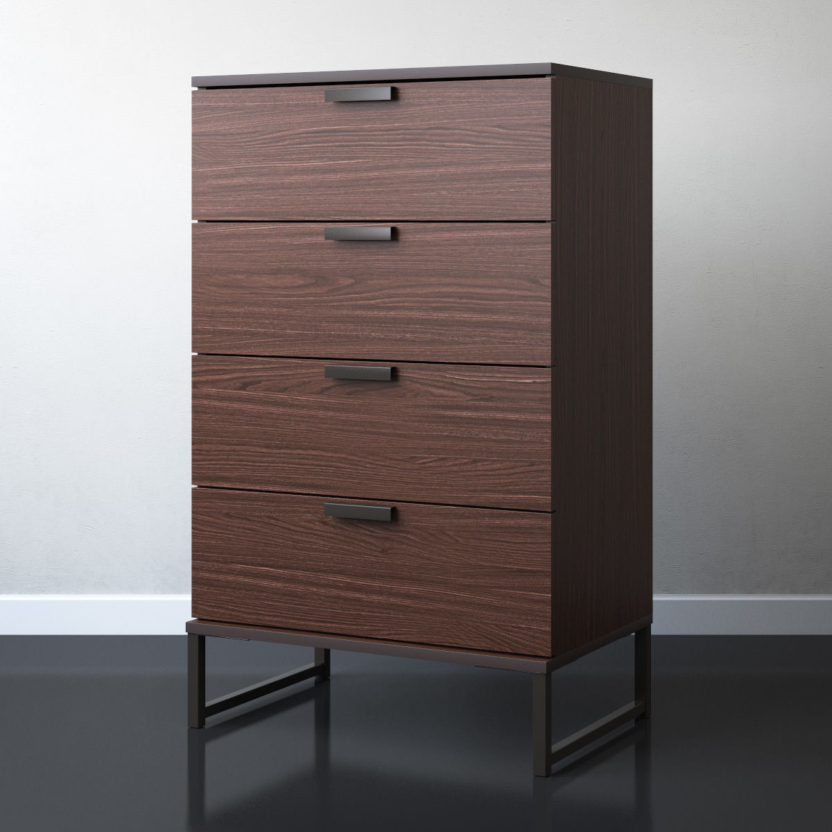 TRYSIL 4-drawer chest 3D model_2