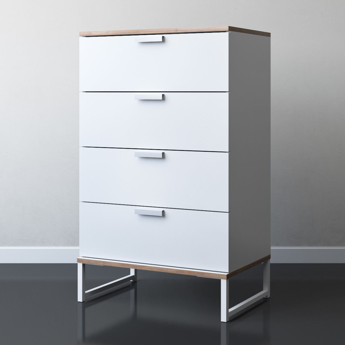 TRYSIL 4-drawer chest 3D model_3