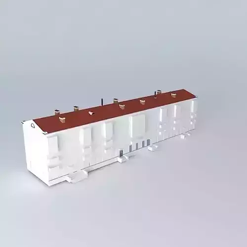 Residential building with a polyclinic Free 3D model