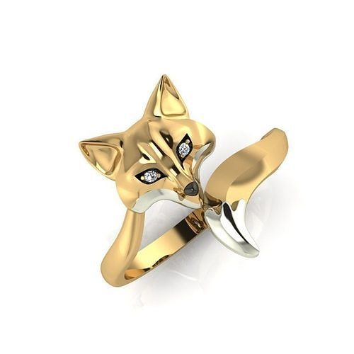 fox ring 3d model 3D print model