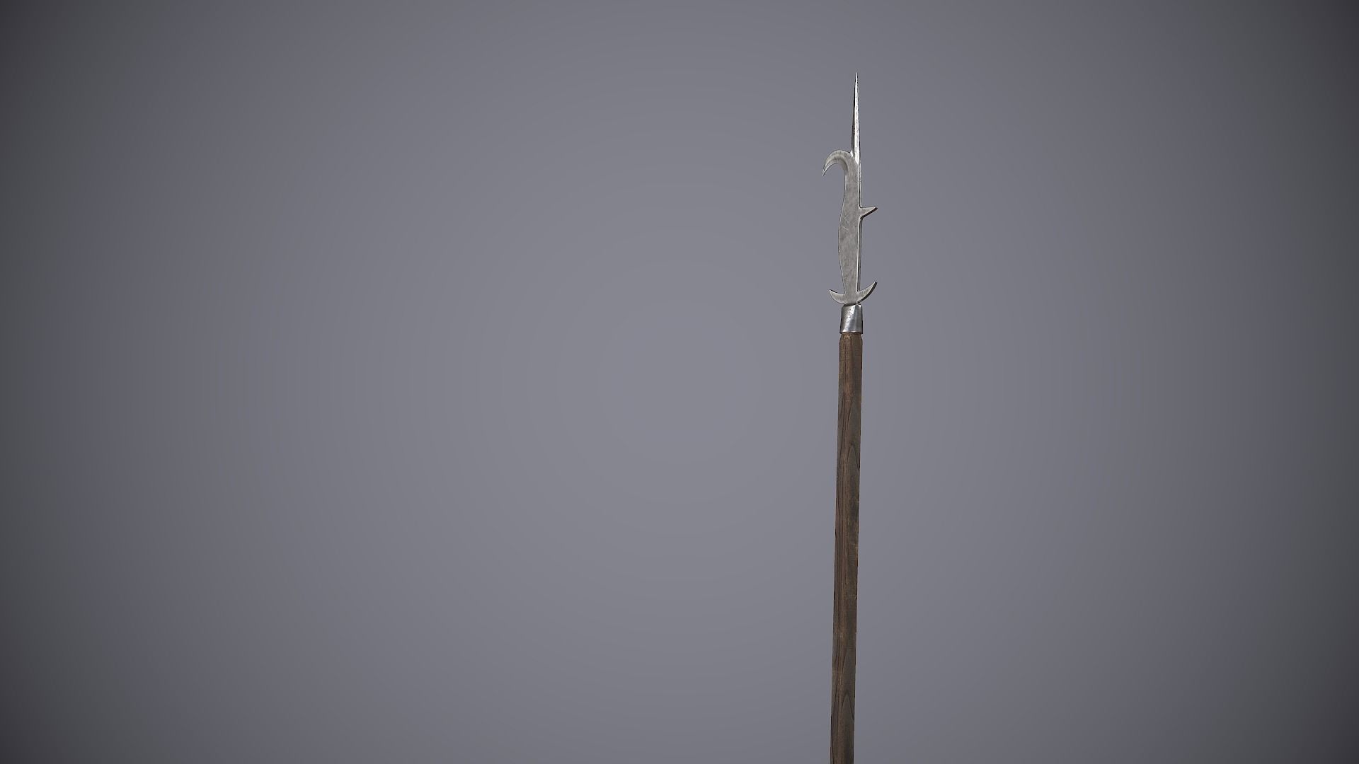 Medieval Polearm Bill Low-poly 3D model_10