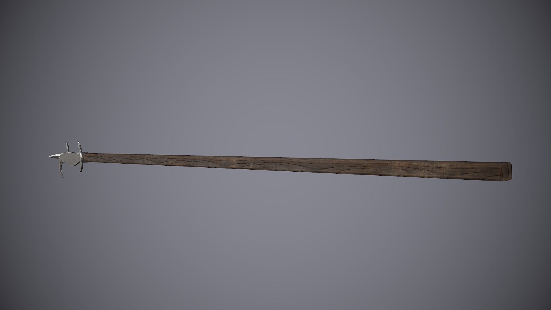 Medieval Polearm Bill Low-poly 3D model_8
