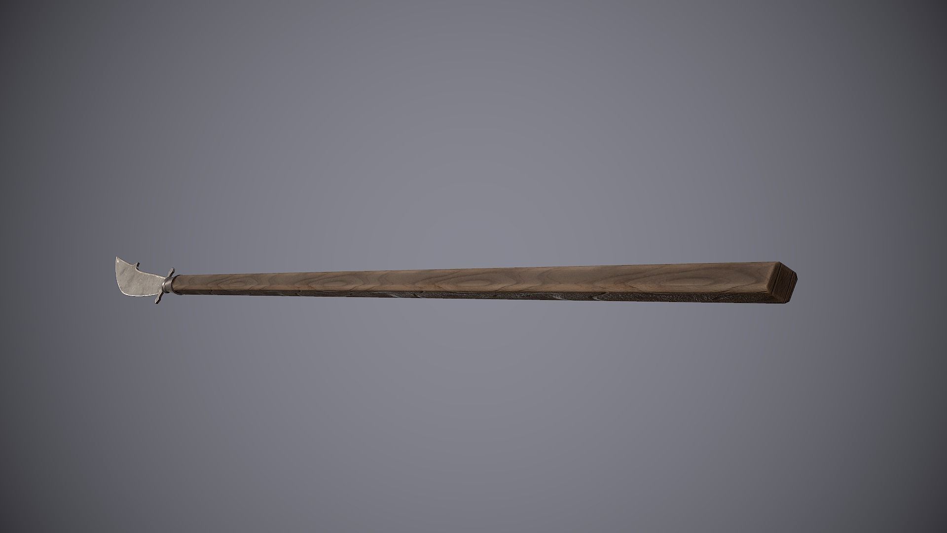 Medieval Glave Low-poly 3D model_11