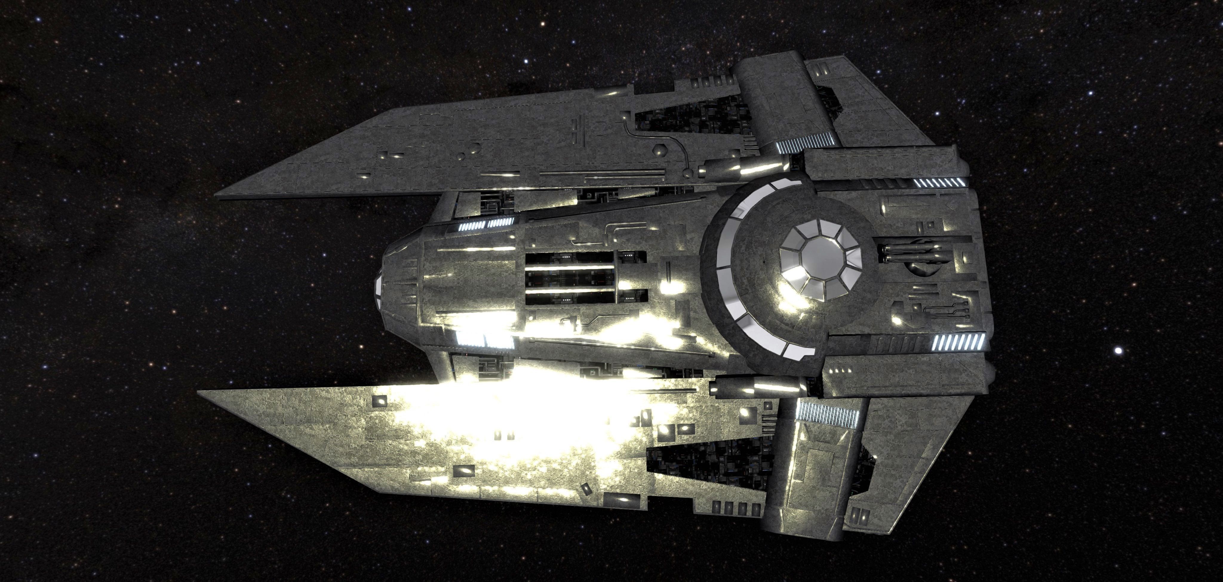 STAR WARS - VT49 DECIMATOR Low-poly 3D model_5