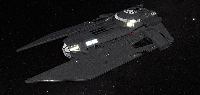 STAR WARS - VT49 DECIMATOR Low-poly 3D model