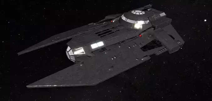 STAR WARS - VT49 DECIMATOR Low-poly 3D model