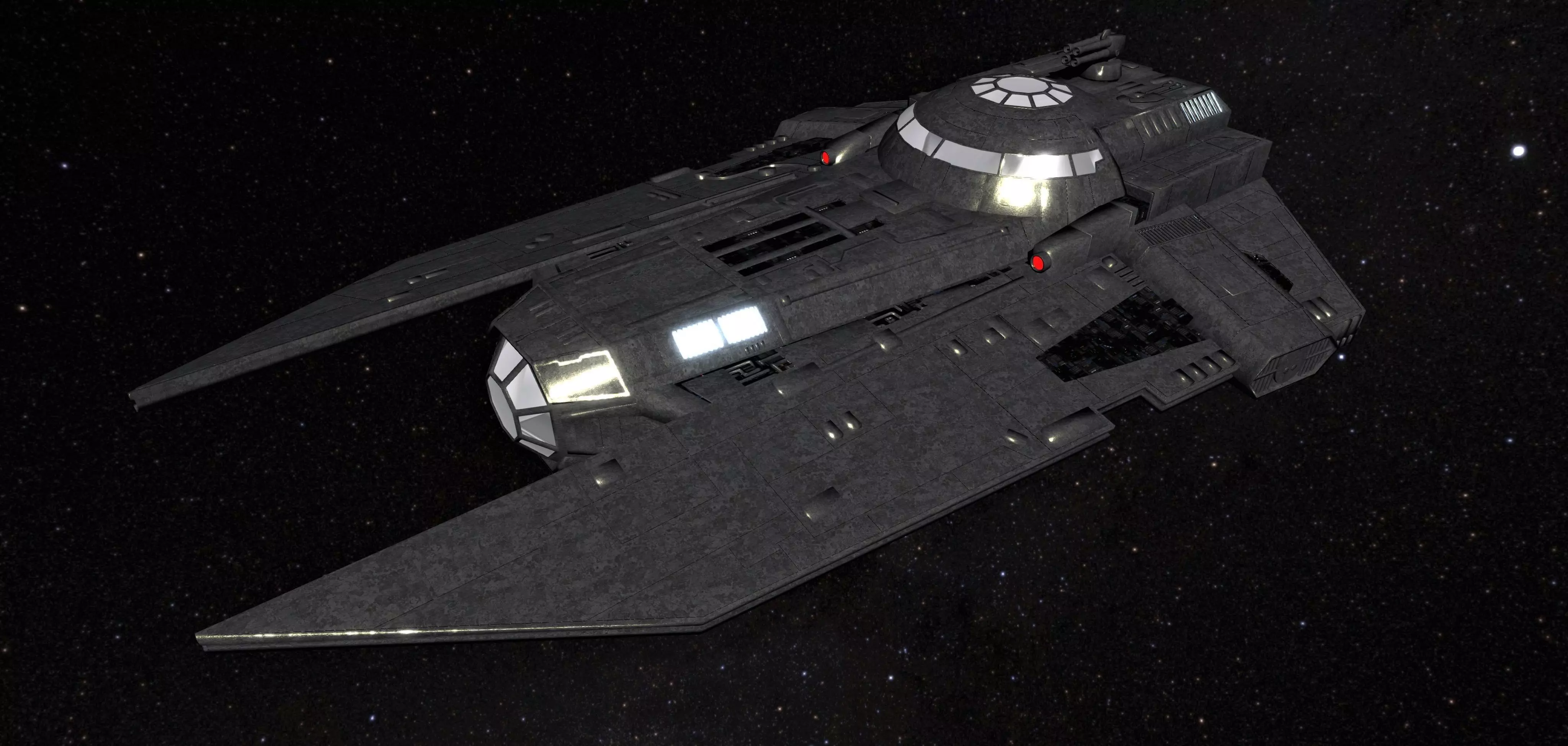 STAR WARS - VT49 DECIMATOR Low-poly 3D model_0