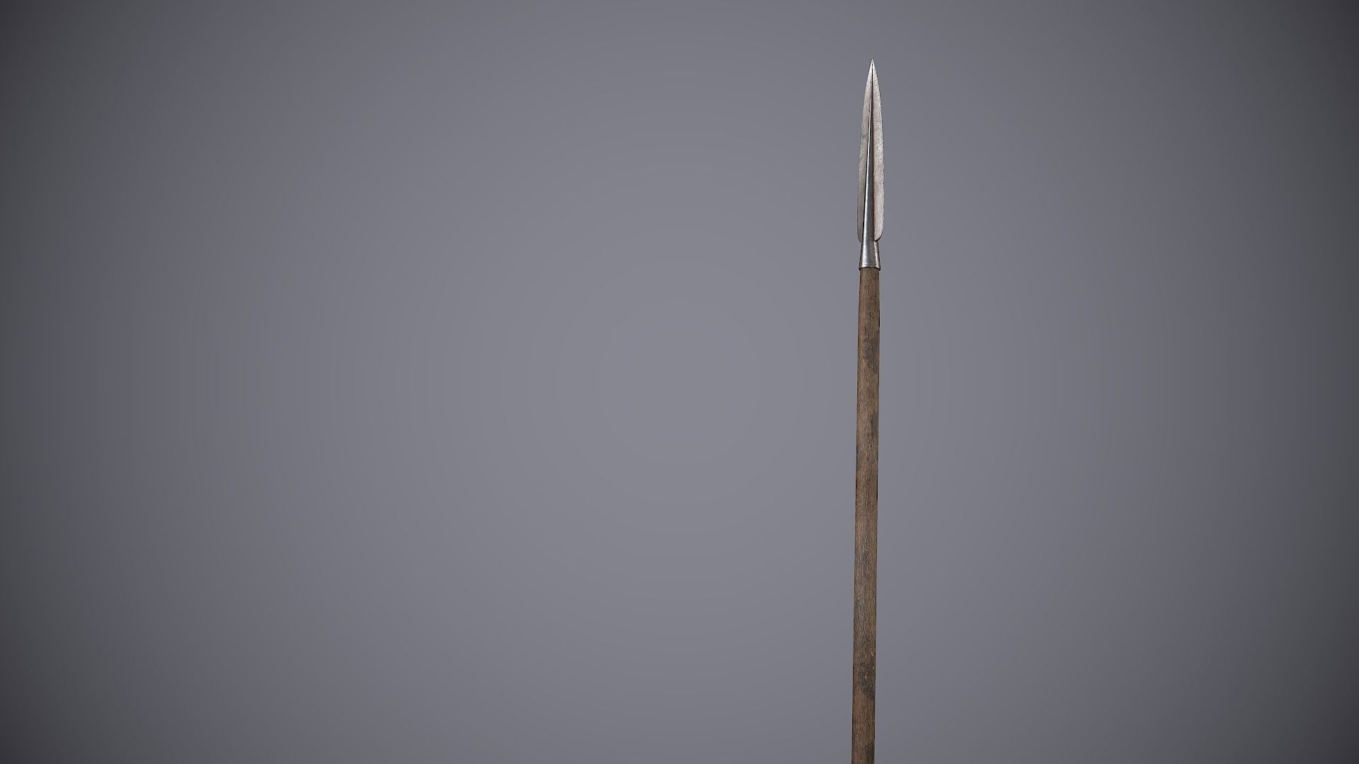 Medieval Spear Low-poly 3D model_8
