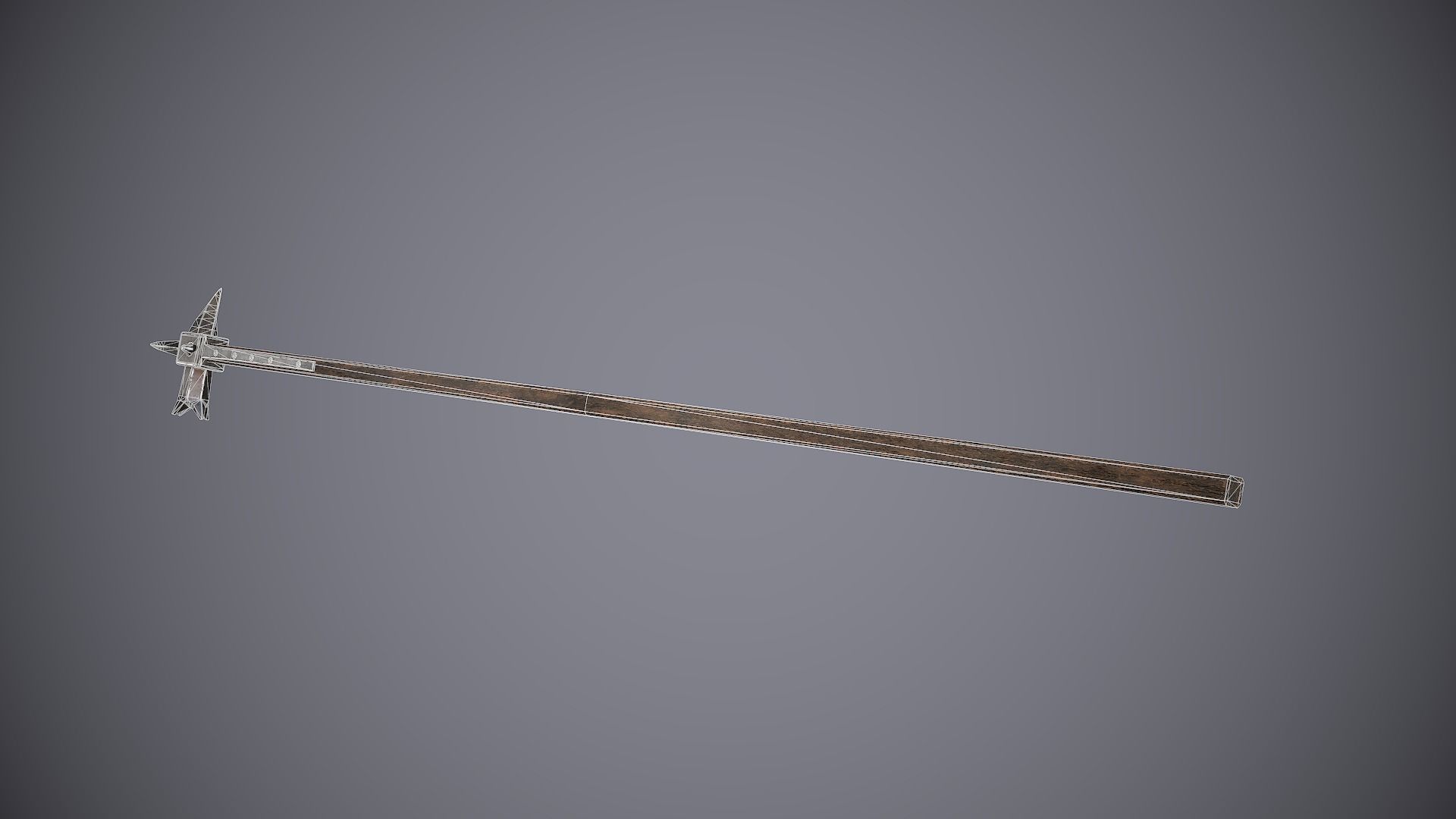 Warhammer sword Low-poly 3D model_11