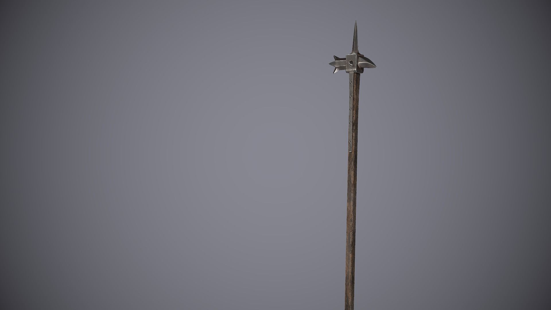Warhammer sword Low-poly 3D model_8