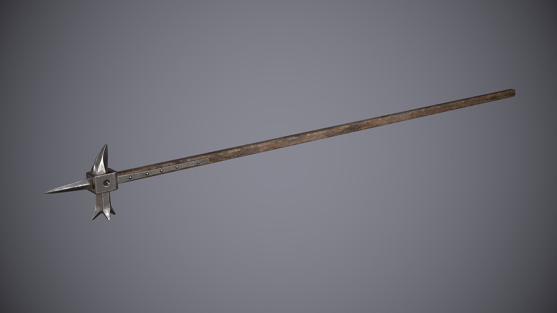 Warhammer sword Low-poly 3D model_4