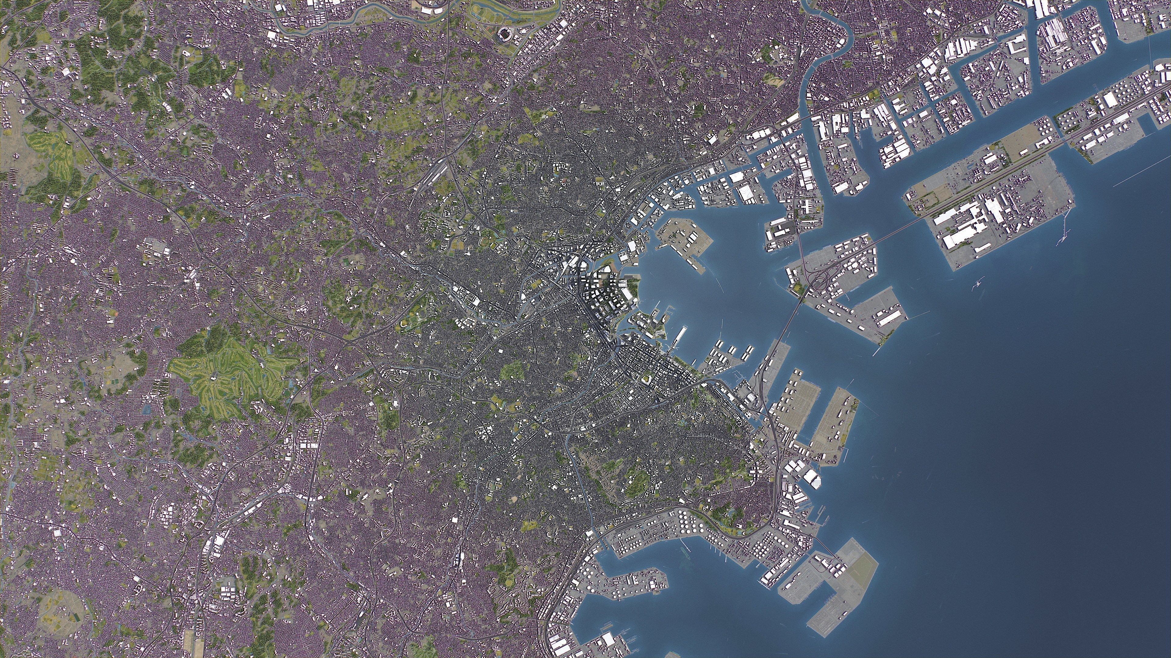 Yokohama - 3D City Model Low-poly 3D model_21