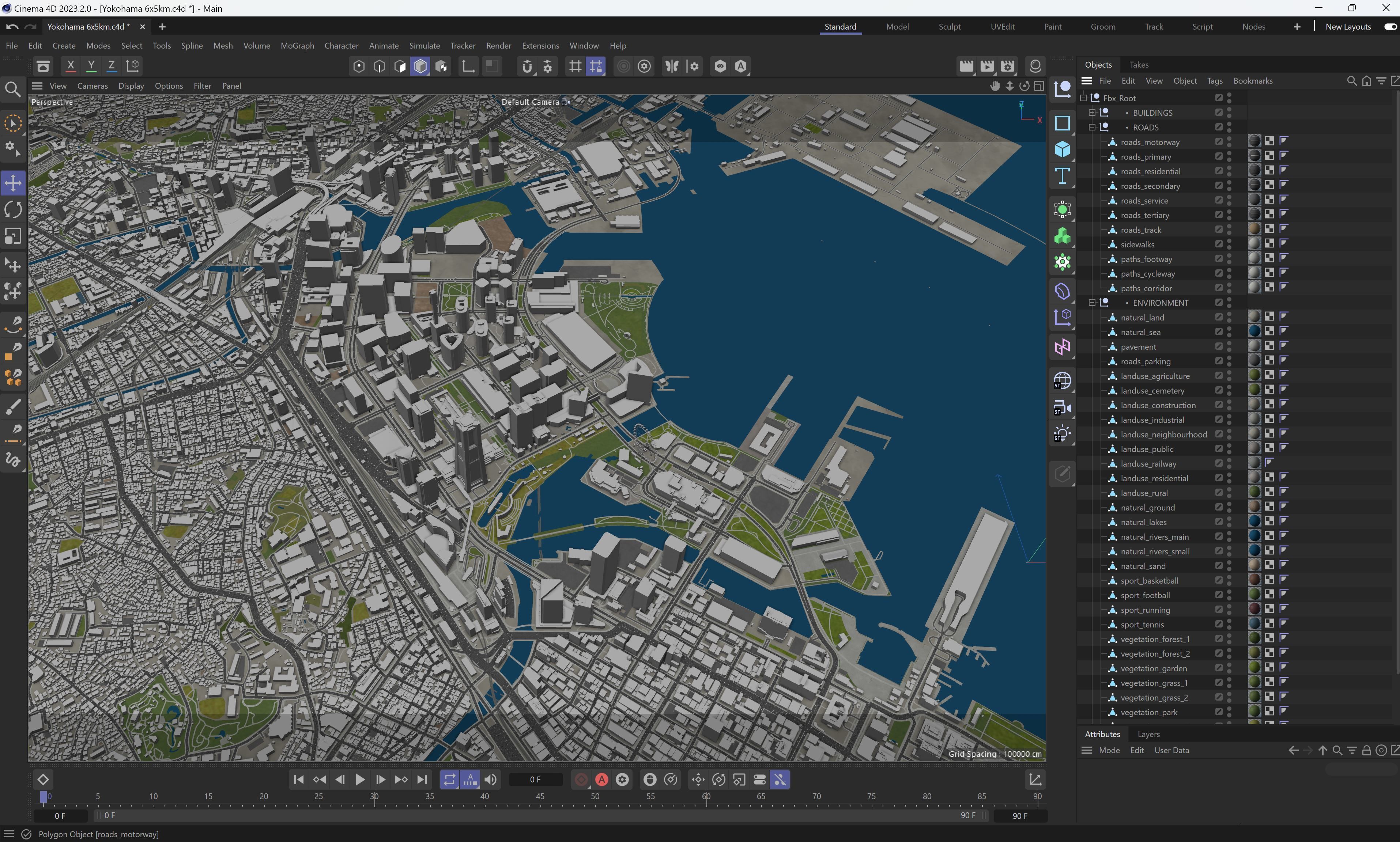 Yokohama - 3D City Model Low-poly 3D model_25