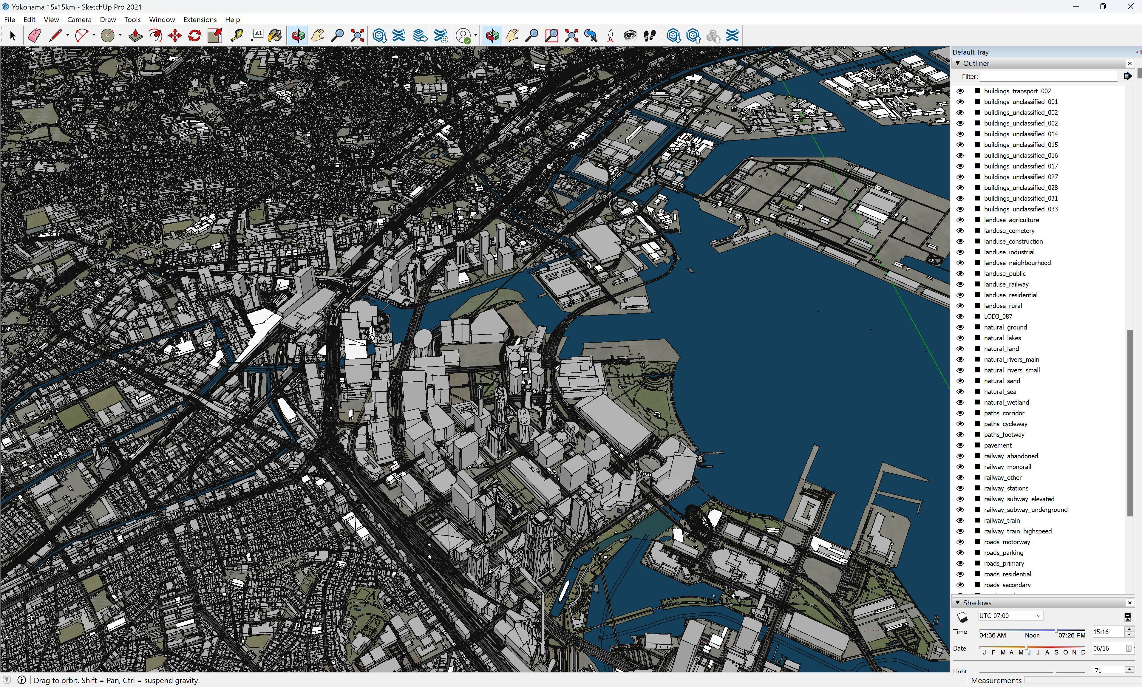 Yokohama - 3D City Model Low-poly 3D model_24