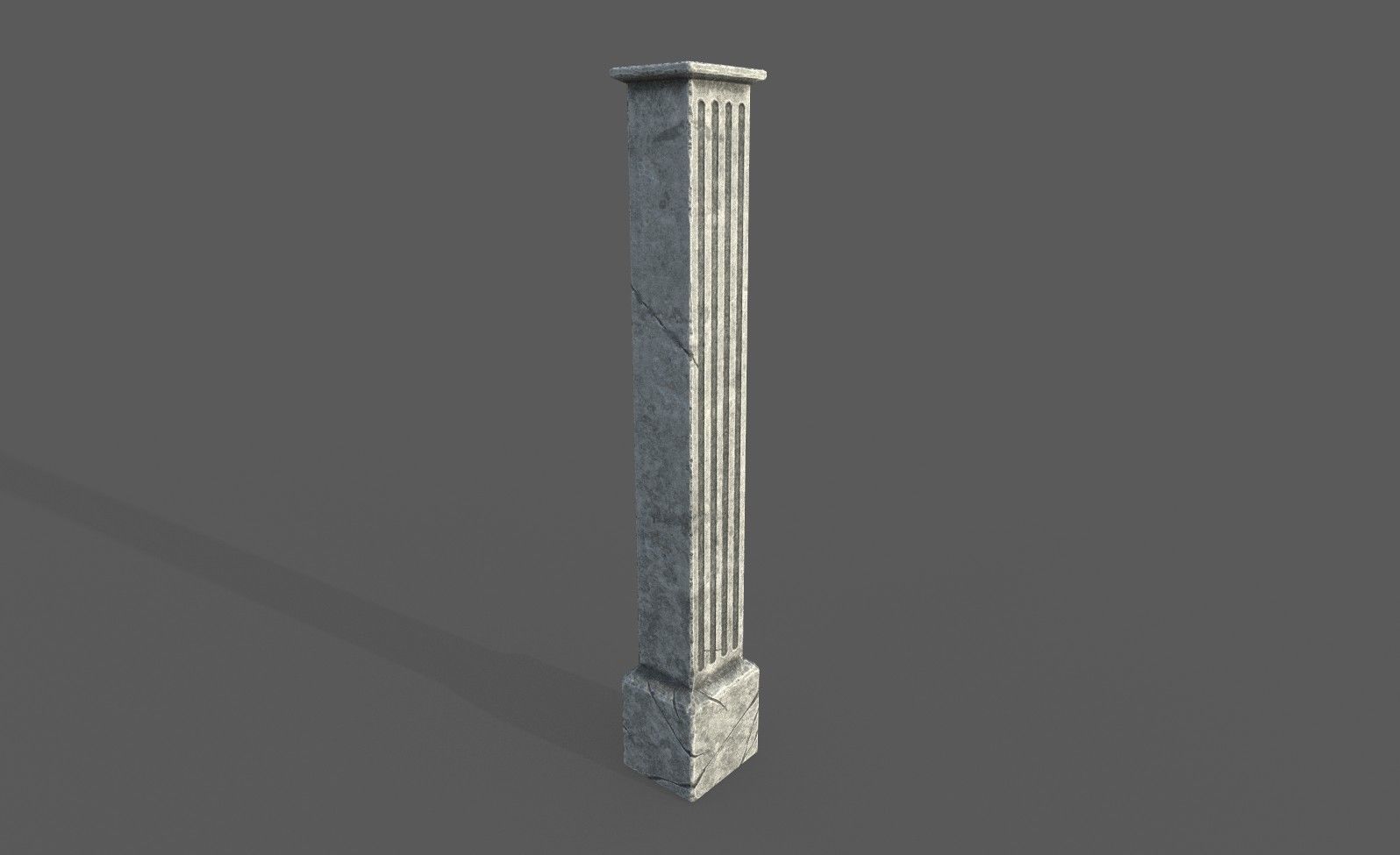9 Roman Columns Low-poly 3D model_14