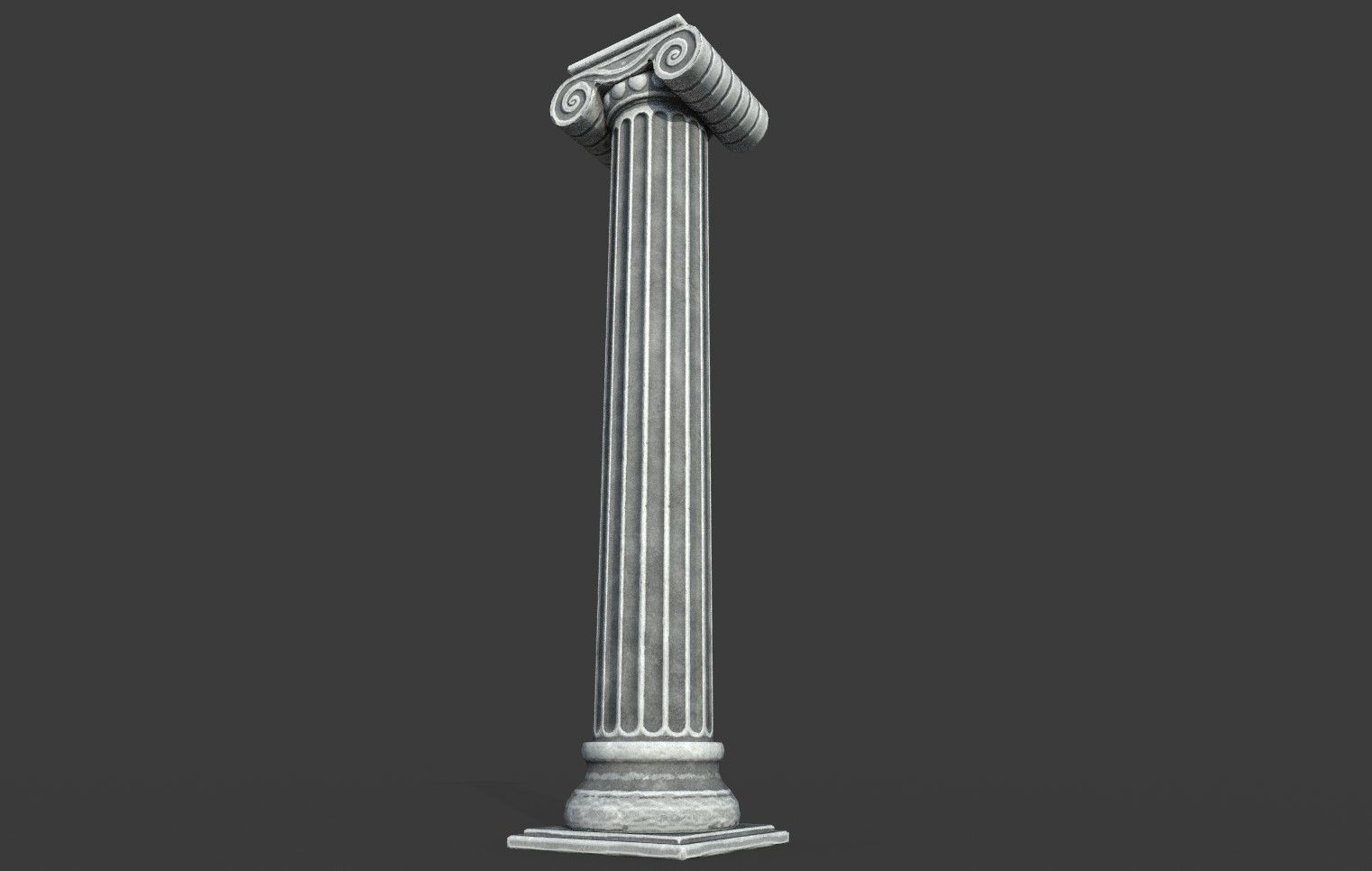 9 Roman Columns Low-poly 3D model_9