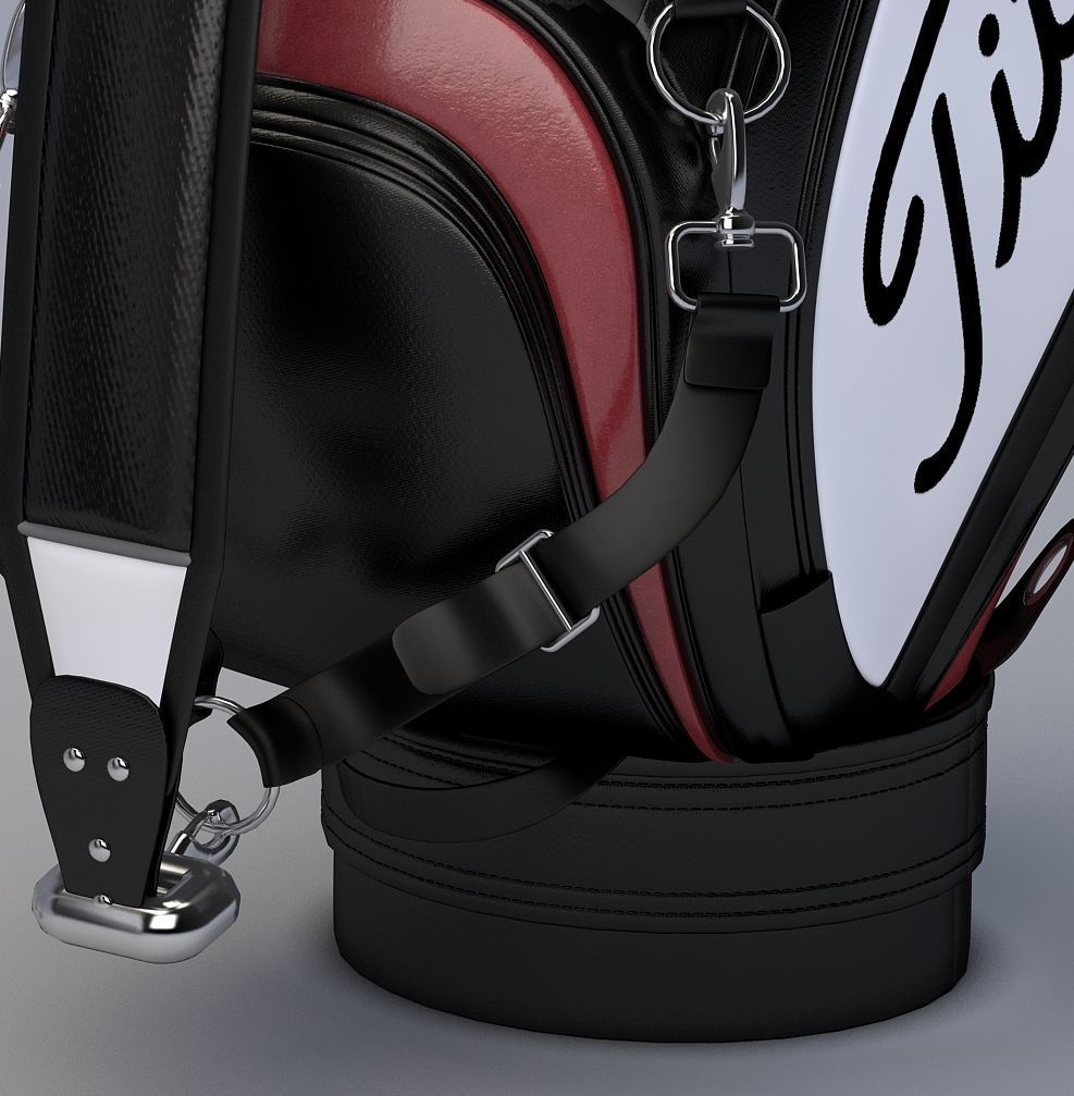 Titleist Golf Bags Tour Staffs 3D model_4