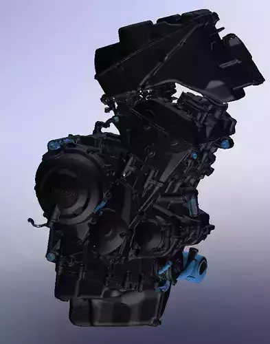 Triumph 675 engine from scan  3D print model