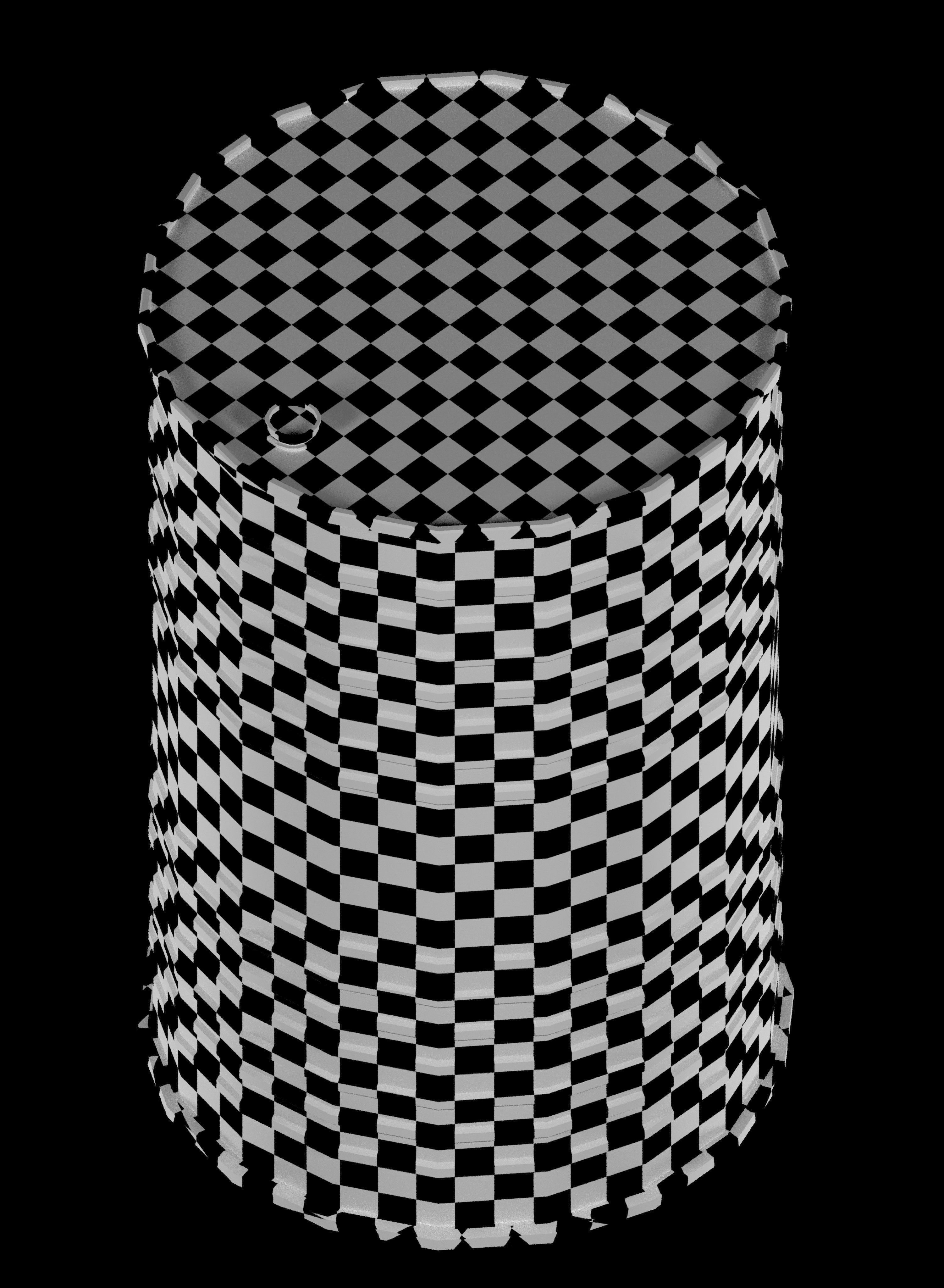  oil barrel toxic danger Low-poly 3D model_2