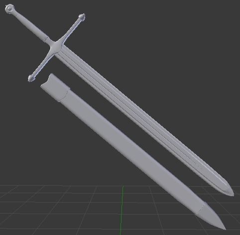 ICE SWORD NED STARK 3D model_5