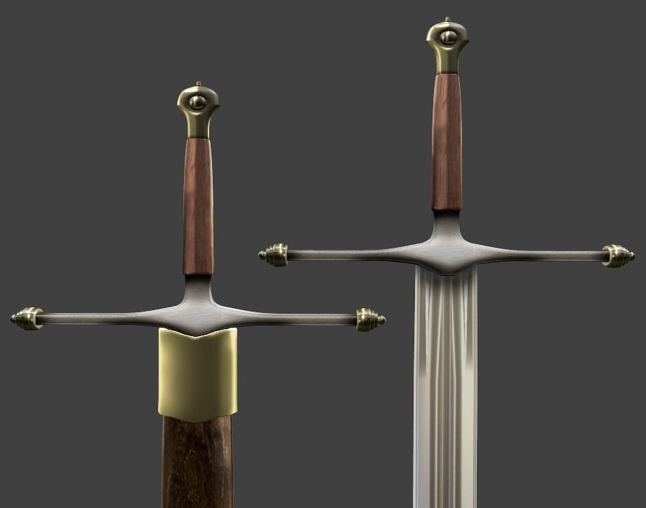 ICE SWORD NED STARK 3D model_1
