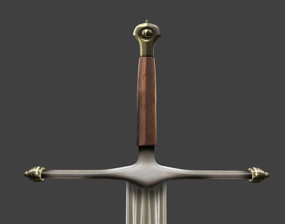 ICE SWORD NED STARK 3D model_3