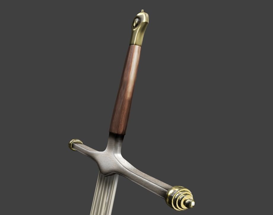 ICE SWORD NED STARK 3D model_4