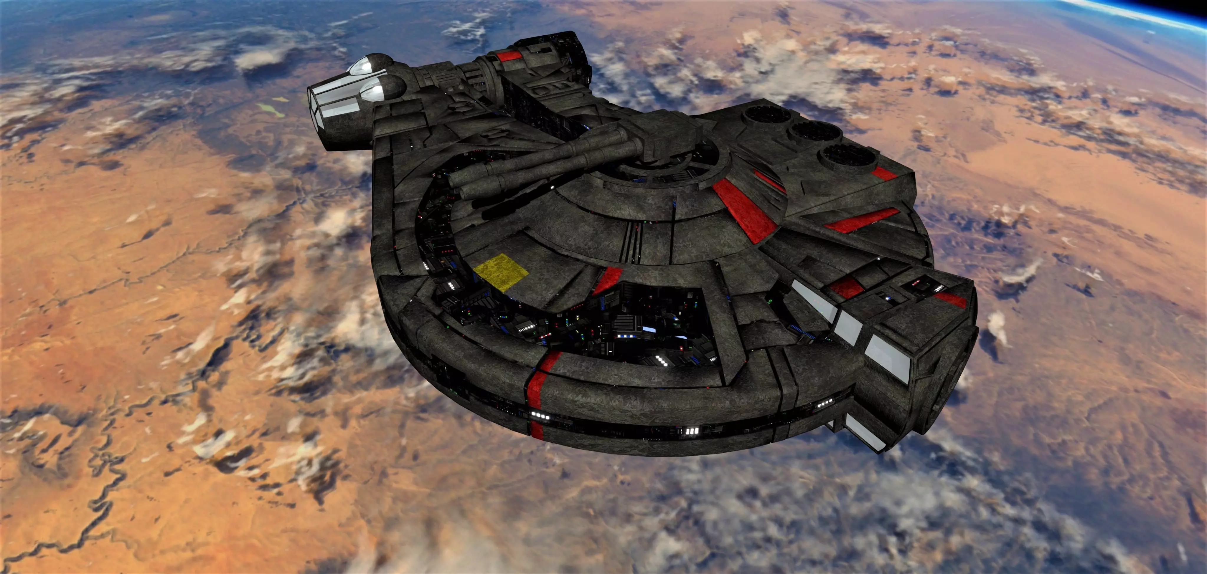 STAR WARS - YT2400 LIGHT FREIGHTER Low-poly 3D model