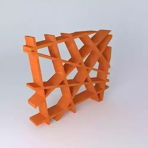 Bookshelves book shelf made of orange wood