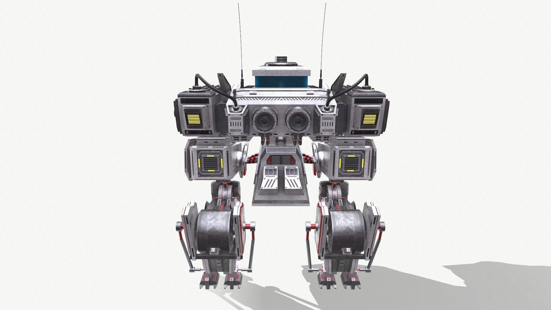 Sci-Fi Mech Low-poly 3D model_5