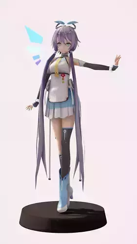 MMD cute girl 3D model