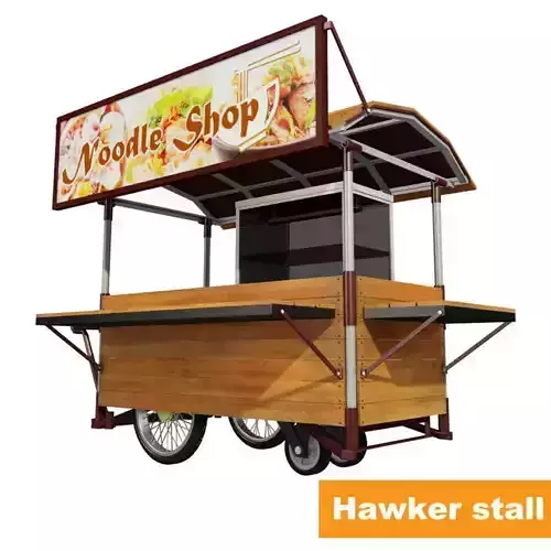 Hawker stall 3D model