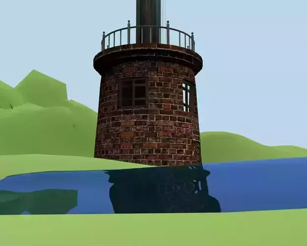 Optical telegraph 3D model