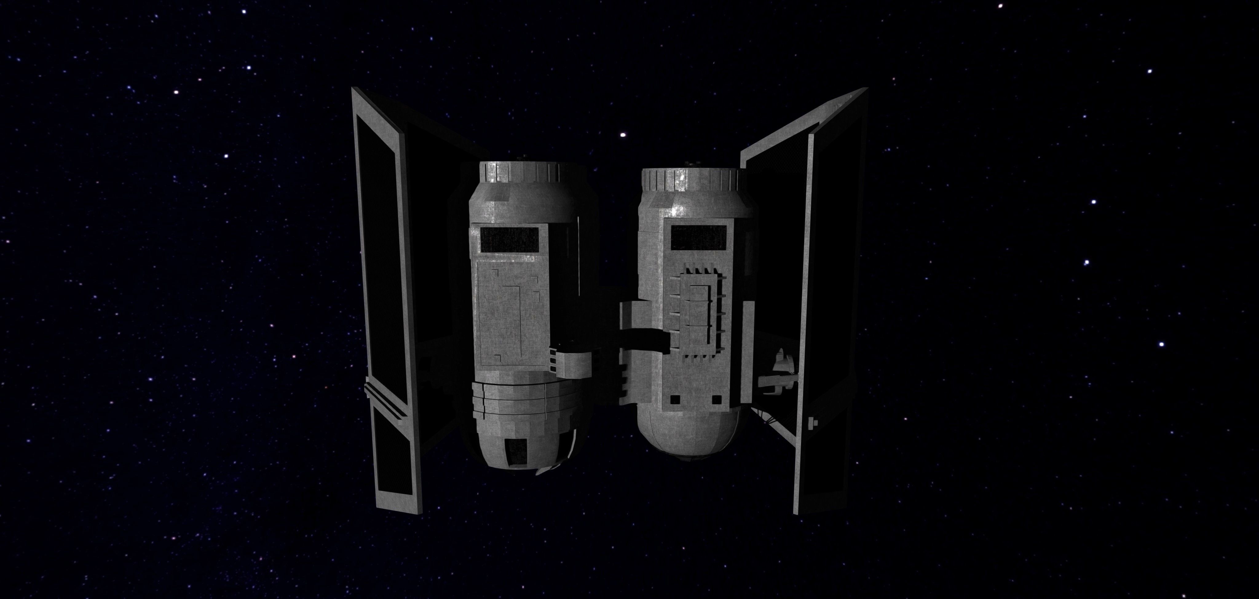 STAR WARS - TIE HEAVY BOMBER Low-poly 3D model_5