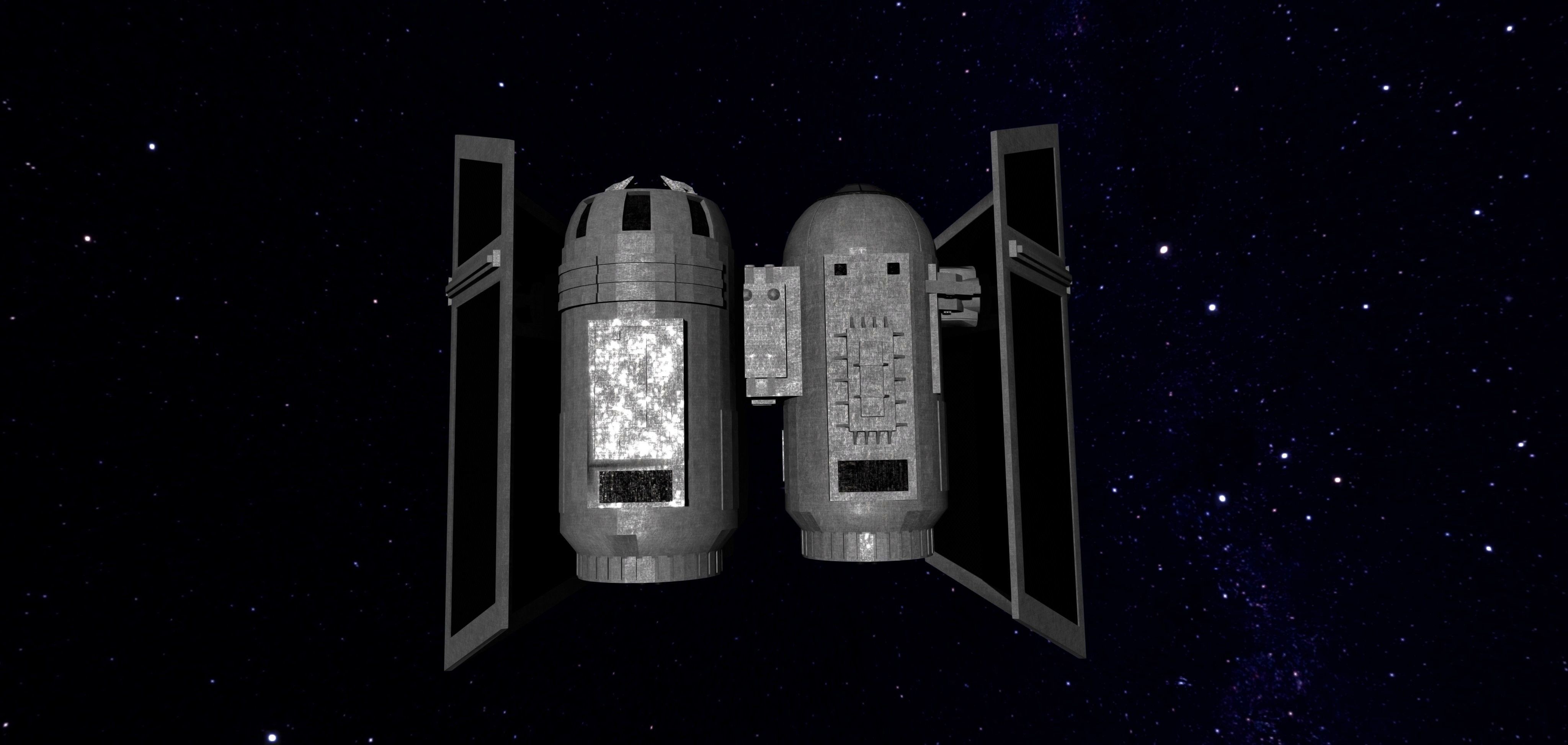 STAR WARS - TIE HEAVY BOMBER Low-poly 3D model_4