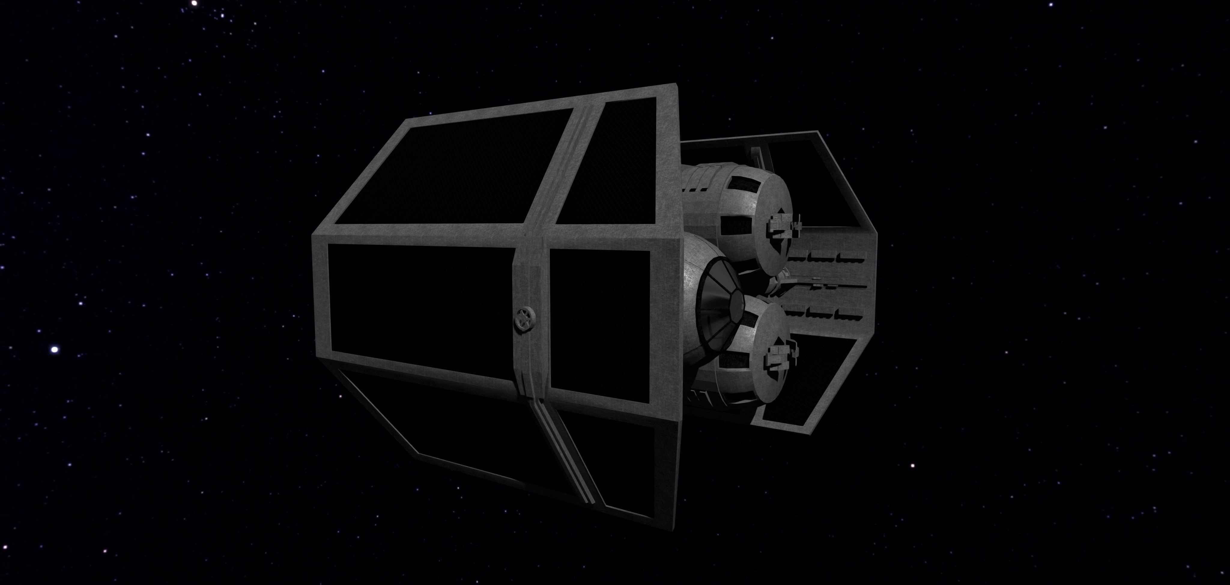 STAR WARS - TIE HEAVY BOMBER Low-poly 3D model_7