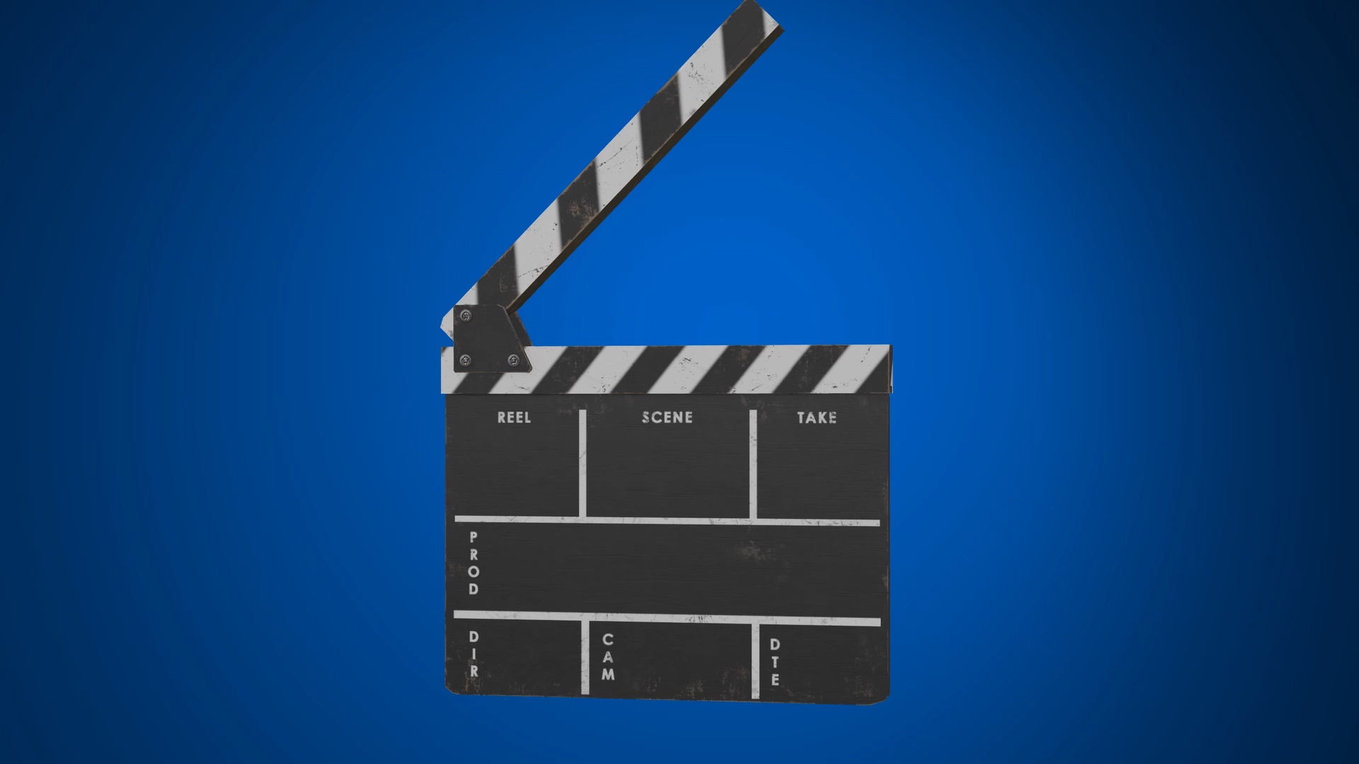 Lights Cameras and Action Blockbuster Movie Set Low-poly 3D model_5