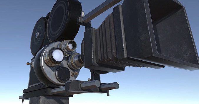 Lights Cameras and Action Blockbuster Movie Set Low-poly 3D model