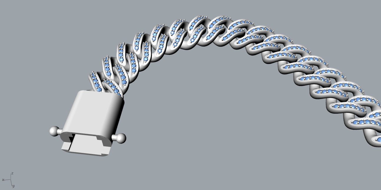 Chain Bracelets 16 3D print model_5