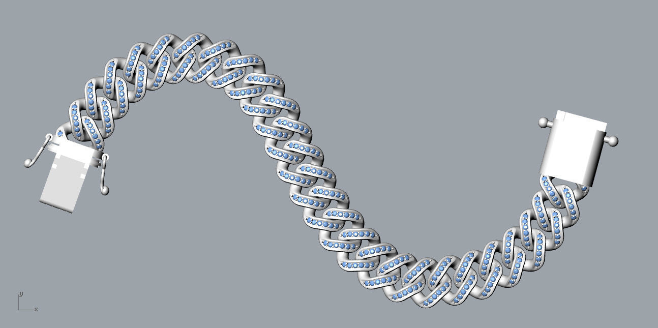Chain Bracelets 16 3D print model_3