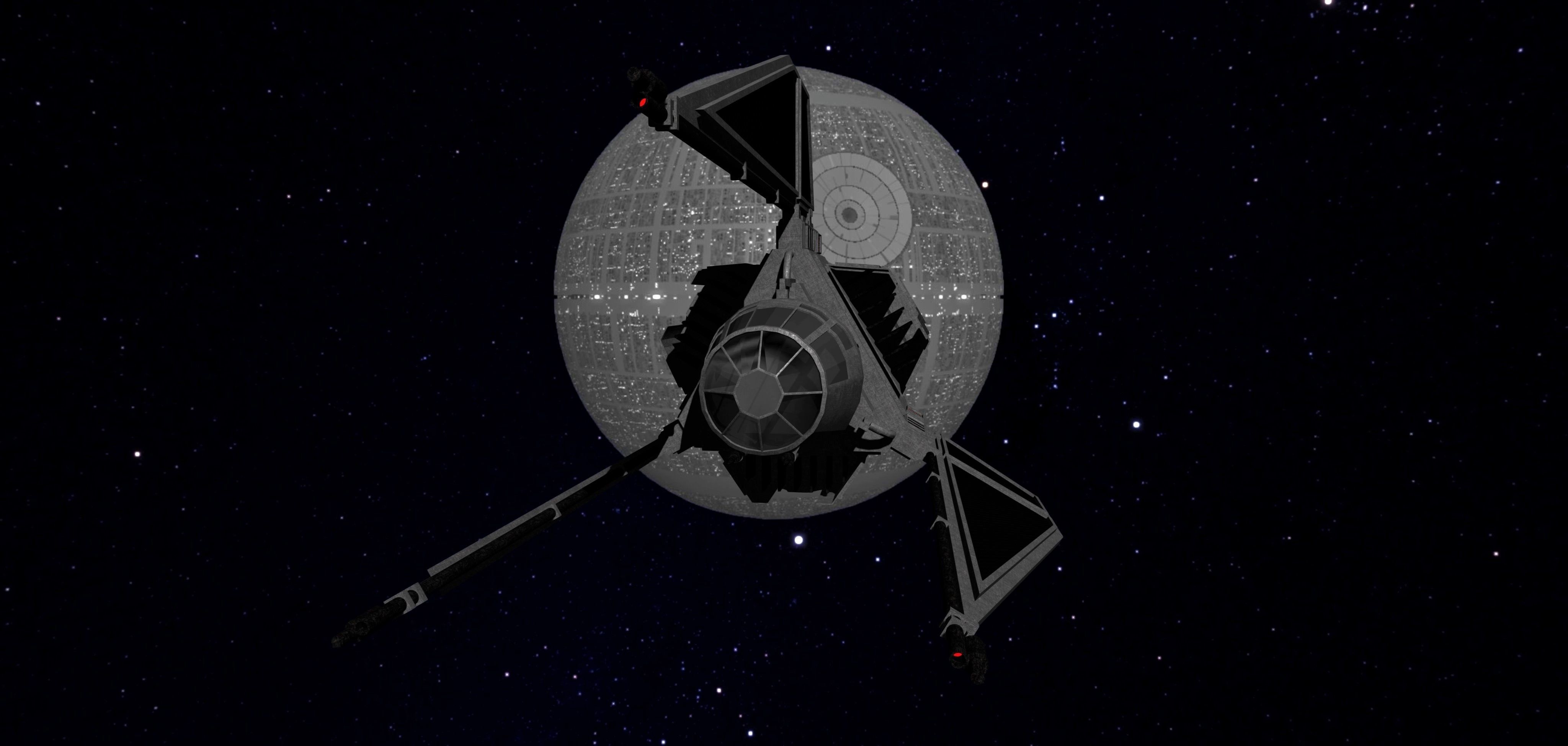 STAR WARS - TIE PHANTOM Low-poly 3D model