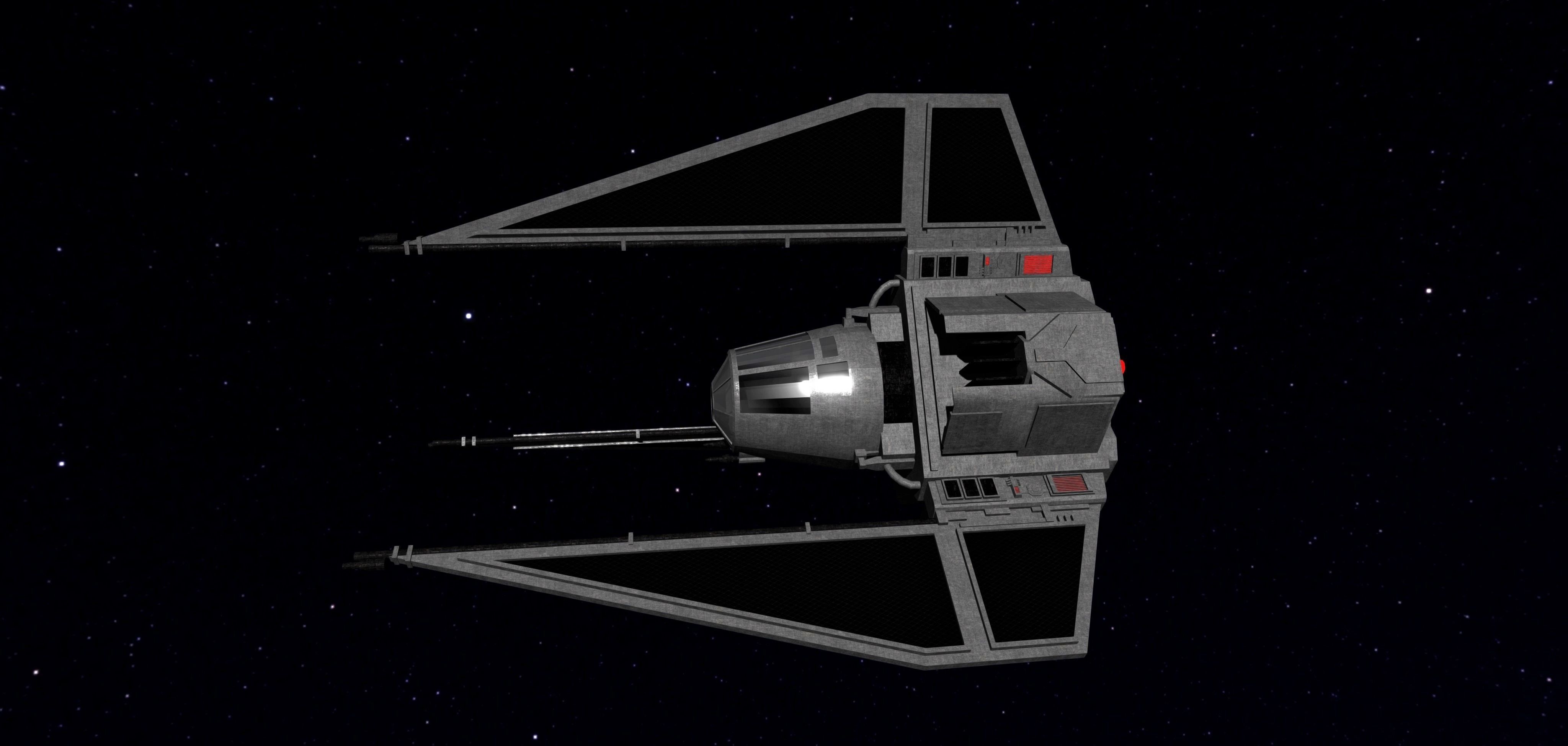 STAR WARS - TIE PHANTOM Low-poly 3D model